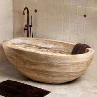 Beautiful Free Standing Natural Stone Marble Bathtub for Sale