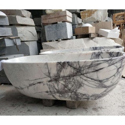 White marble bath tubs