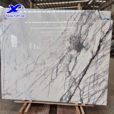 white marble with purple veins New York marble  for sale