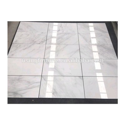 Italian white marble floor tiles