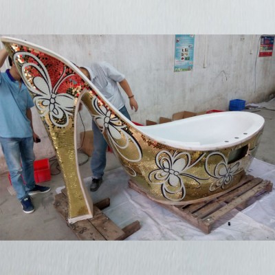 Artificial stone high-heeled shoes bathtub